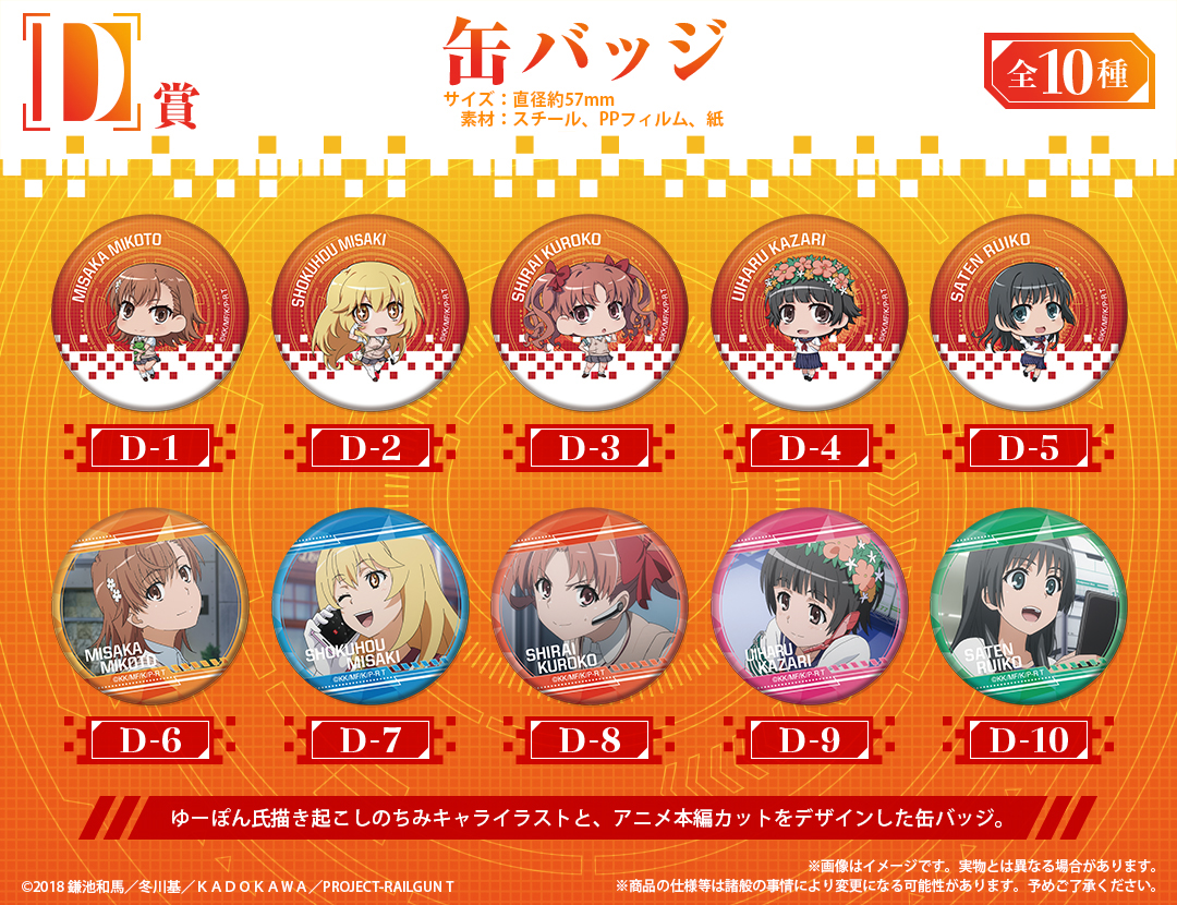 d*3様 「とある科学の超電磁砲T」Newtype オンラインくじ とある科学の