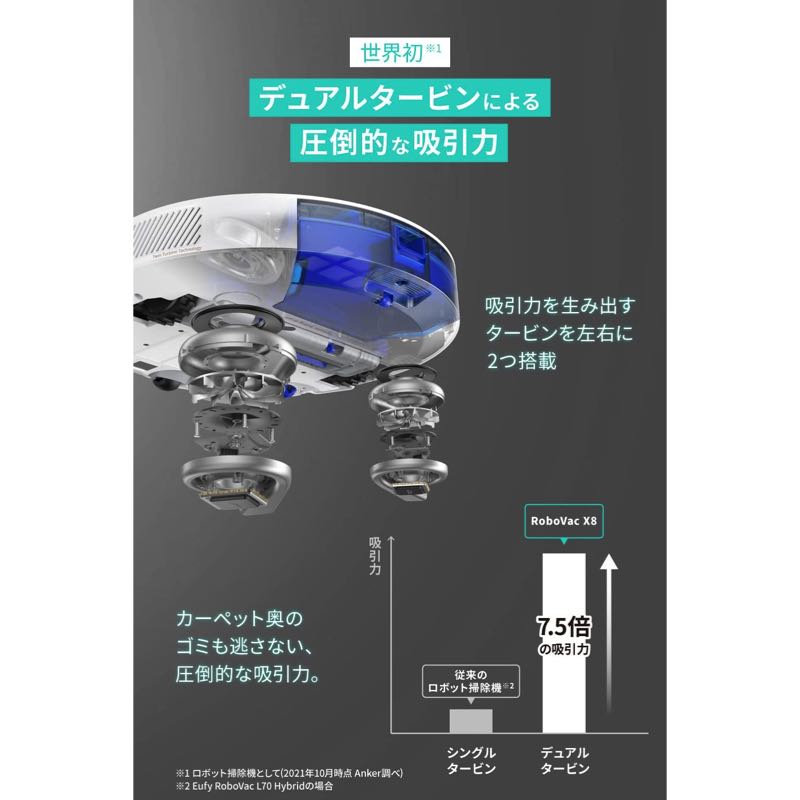Eufy RoboVac X8 | ロボット掃除機の製品情報 | Anker Japan 公式