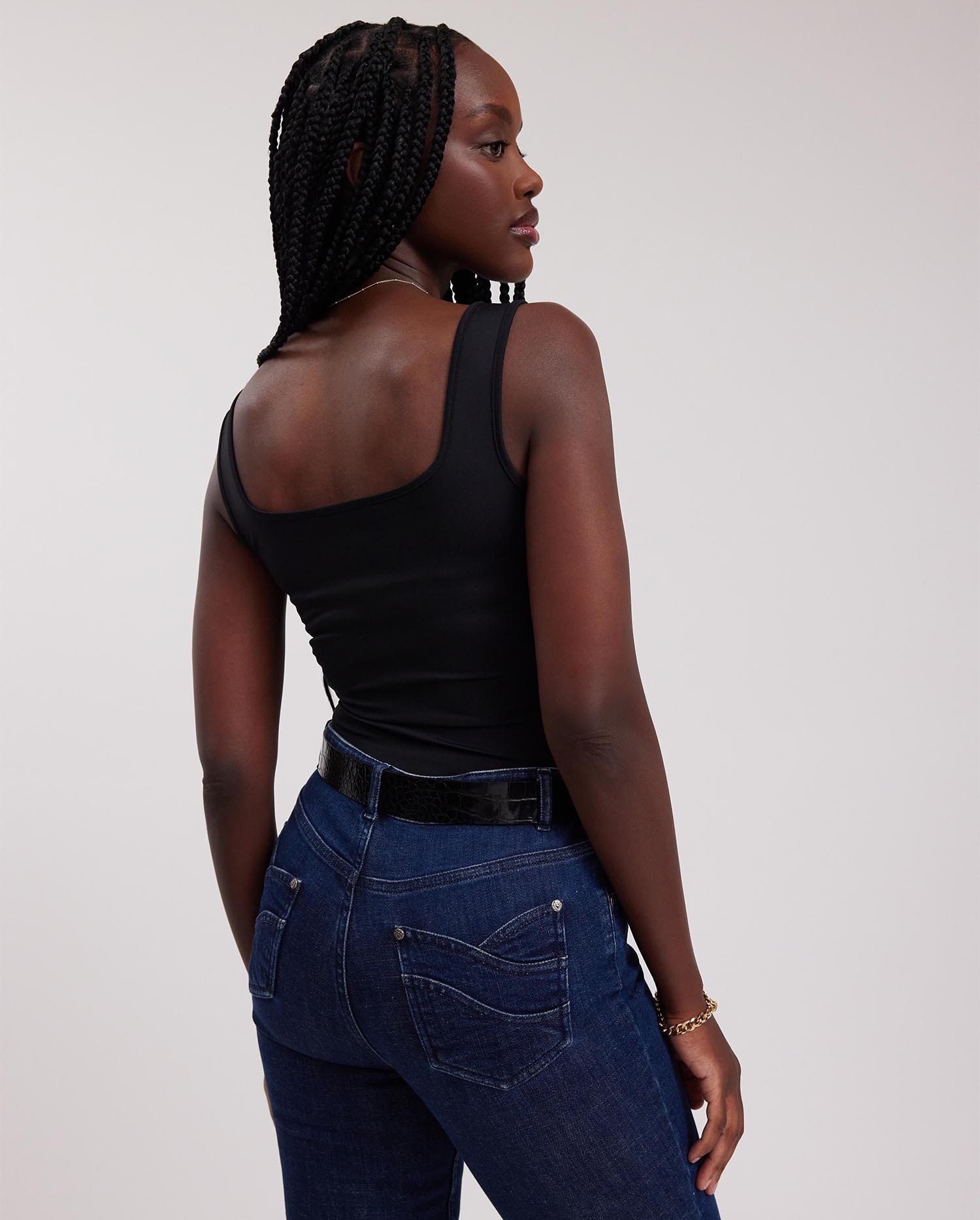 LADY Black Camisole Top With Straps | ANNE FONTAINE