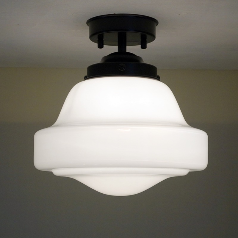 レトロペンダントライト1002 乳白 アトリエ Ansan