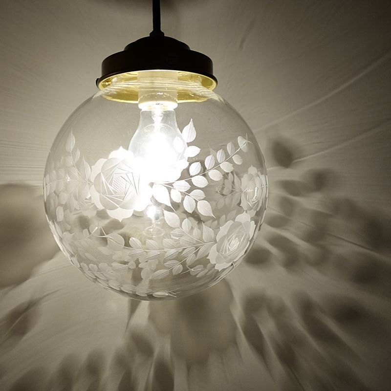 バラ切子ペンダントライト200 藤本幸治 アトリエ Ansan