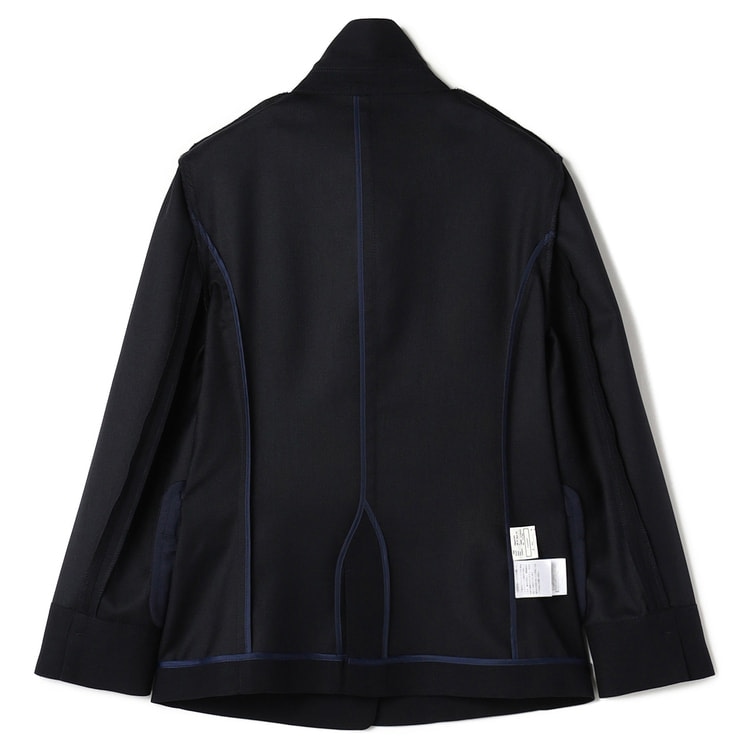 麻調テーラードジャケット 紺 セットアップ着用可【AOKI公式通販】