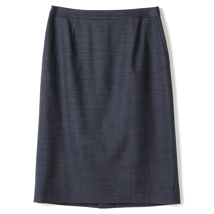 アウトレット】洗えるキレイスーツ 360°キレイタイトスカート 紺ピン