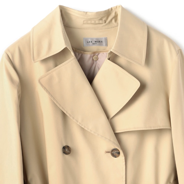 アウトレット】【クイーンサイズ】4wayダブルトレンチコート ベージュ