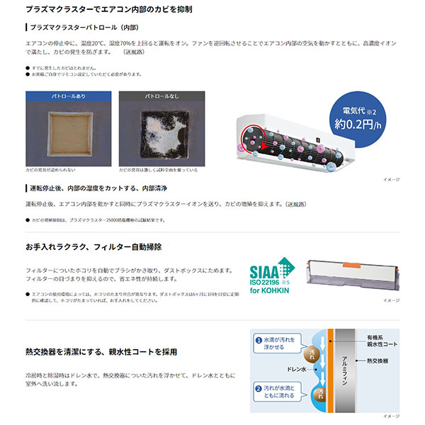 AY-P40H2-W シャープ ルームエアコン P-Hシリーズ 主に14畳用 ホワイト