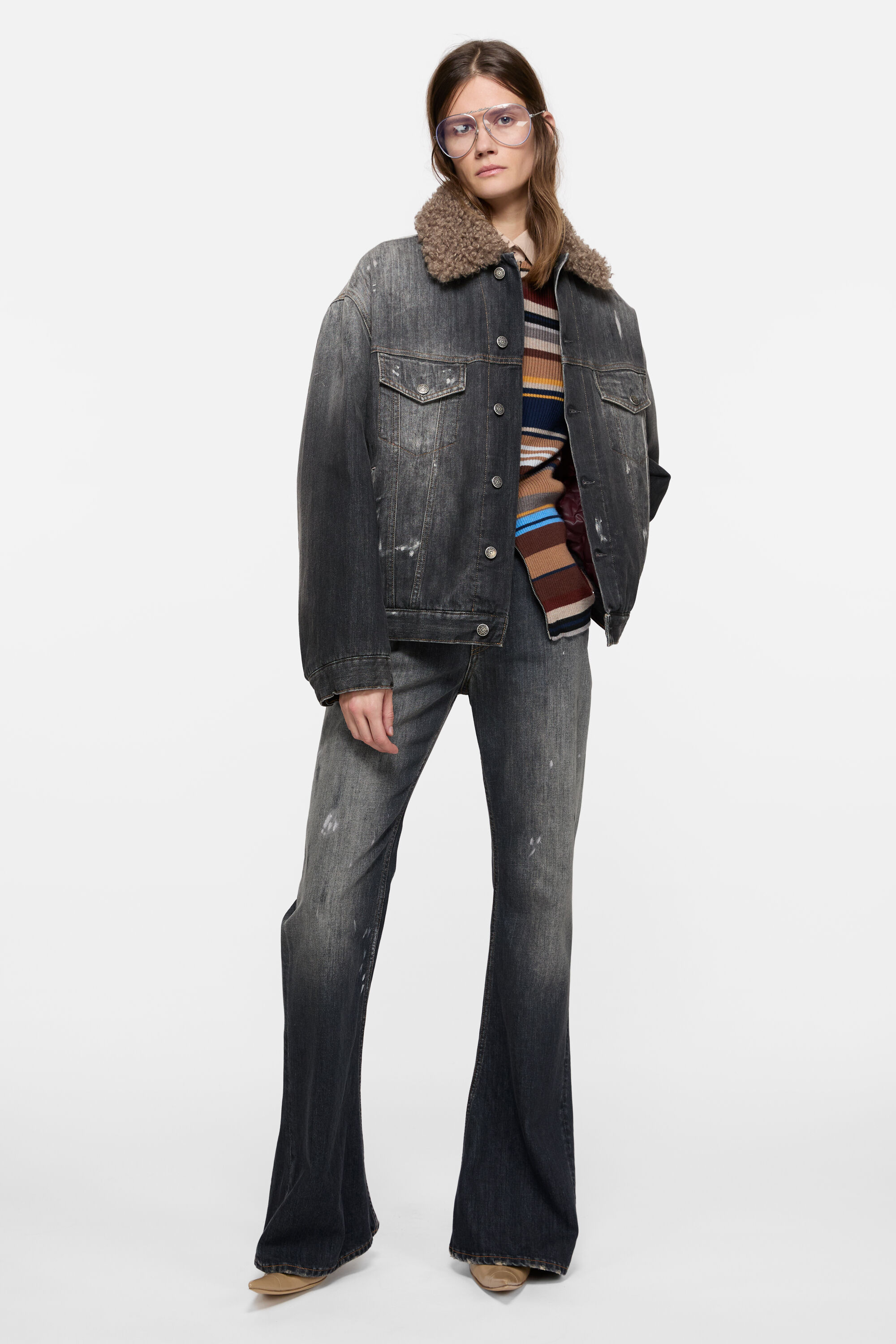 Acne Studios - フィットジーンズ - 2025F - ブラック