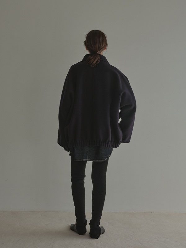 ETRE TOKYO - メルトンスタンドネックリバーブルゾン (NAVY) | ADDICT