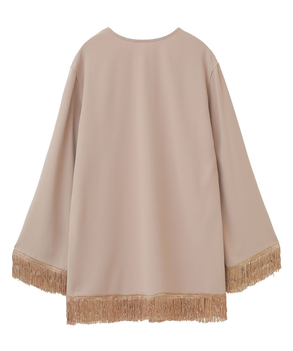 CLANE - W FACE FRINGE TOPS - ダブルフェイスフリンジトップス