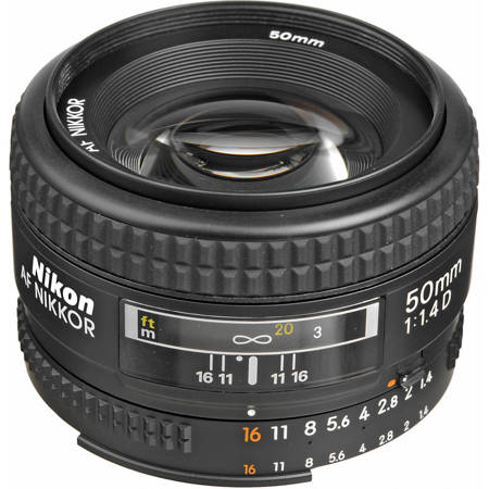Nikon 50mm f/1.4D AF NIKKOR Lens - Nikon USA Warranty - Adorama