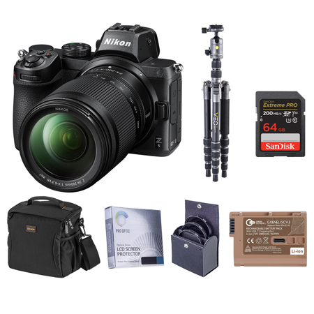 Nikon Z5 Camera with NIKKOR Z 24-200mm f/4-6.3 VR Lens, Bundle