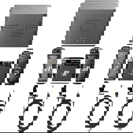 DJI Mic 2 2.4GHz 2-Person Wireless System/Recorder, Charger, 2x