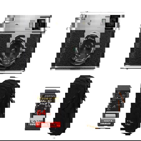 Fujifilm X half Digital Camera, Silver, Free Accessories Bundle