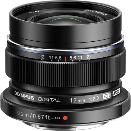 Olympus M.Zuiko Digital ED 12mm f/2 Lens for Micro Four Thirds
