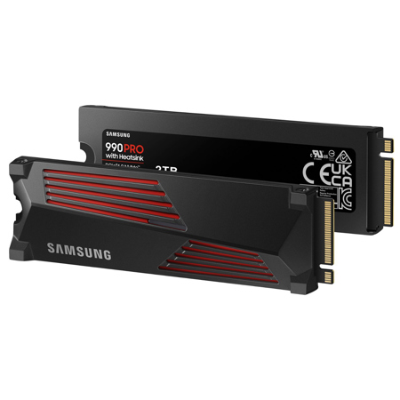 Samsung 990 PRO 2TB PCIe Gen4 NVMe M.2 Internal SSD with Heatsink
