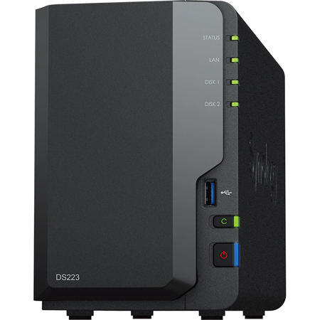 Synology DiskStation DS223 2-Bay NAS Enclosure with 2x N300 8TB
