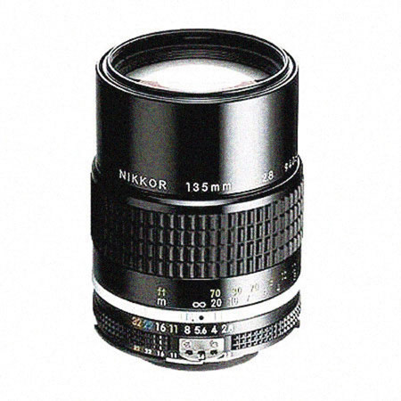 USED Nikon 135mm f/2.8 Nikkor Ai-S (E) Telephoto Manual Focus Lens.