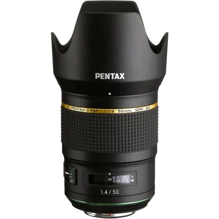 Pentax HD Pentax-D FA 50mm f/1.4 SDM AW Lens, Black 21260 - Adorama
