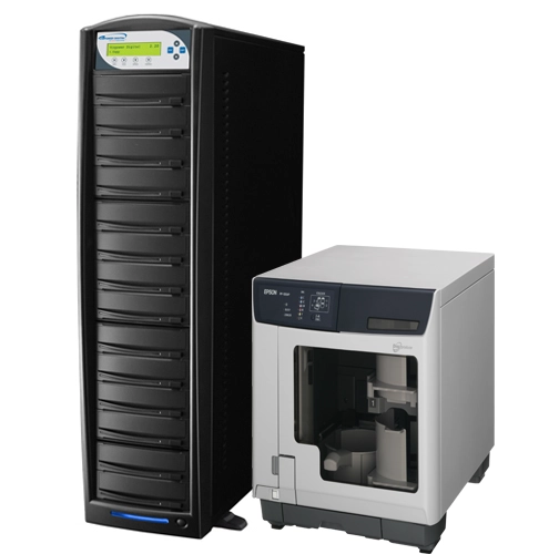 Primera DUP-015 CD / DVD Duplicator Tower with 14 burners, 1 read