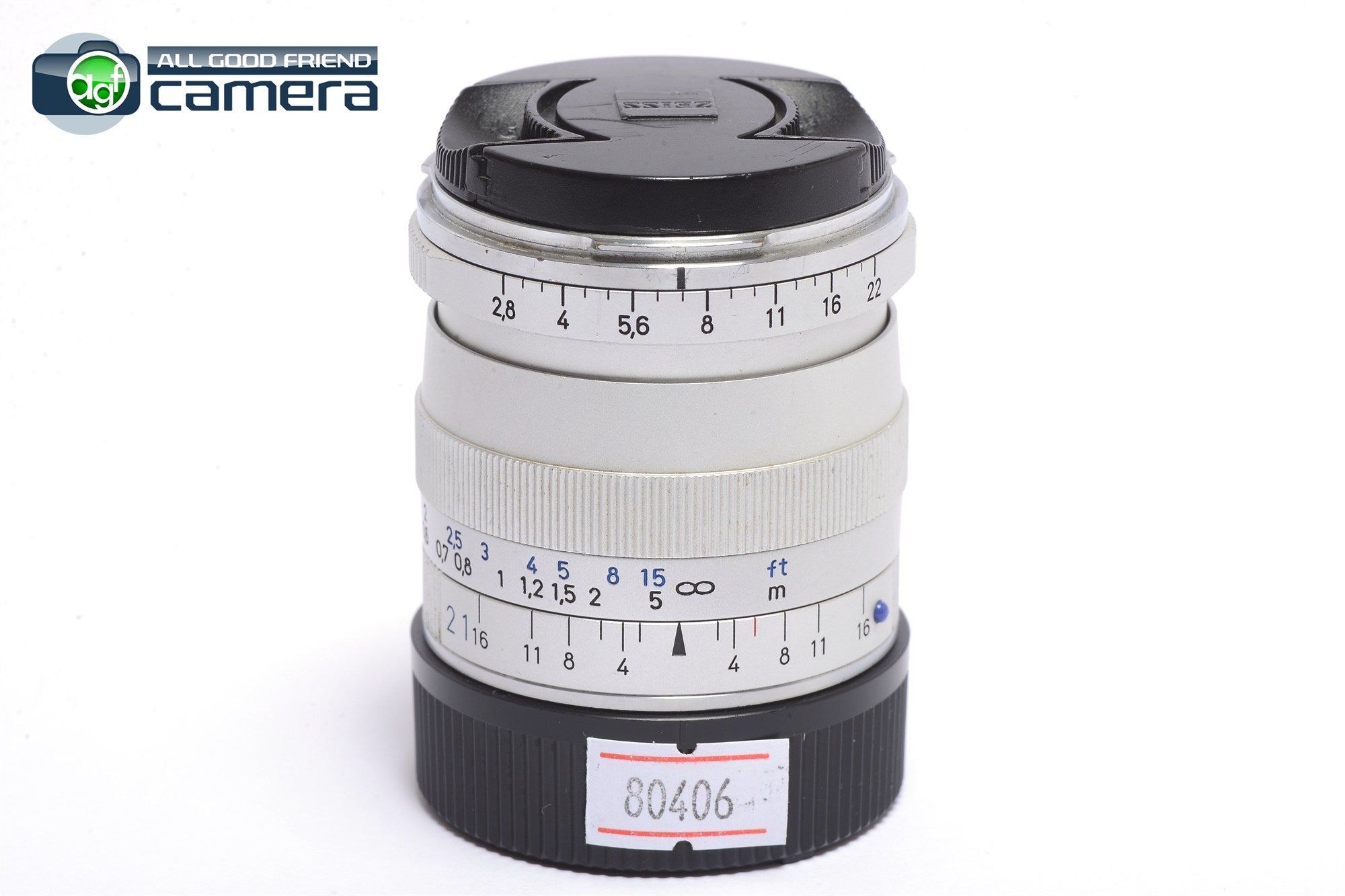 Zeiss Biogon 21mm F/2.8 T* ZM Lens Silver Leica M-Mount *MINT