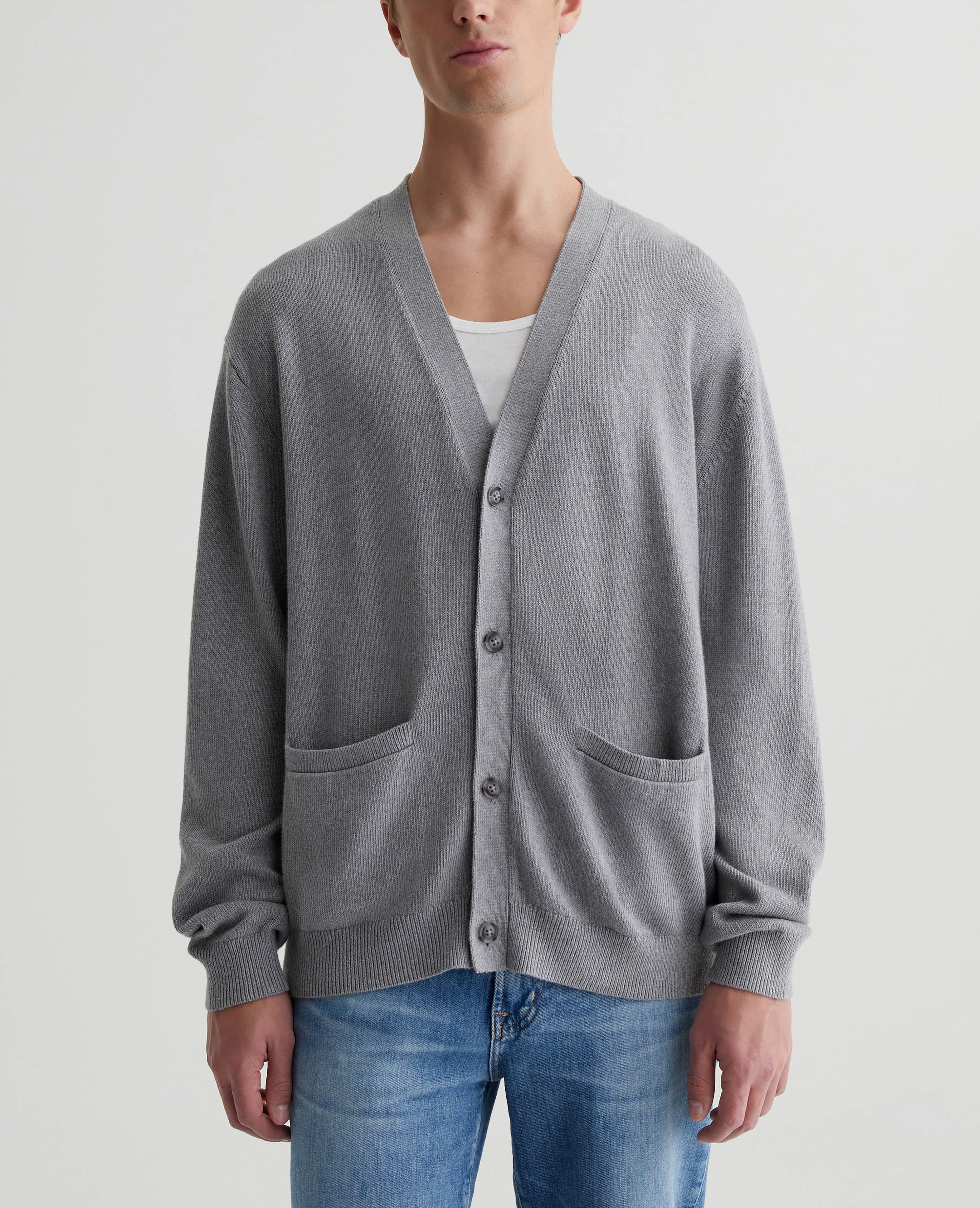 Men Josiah Cardigan Heather Grey