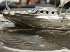 武比古作｜銀細工ヨット 買取致しました｜银饰游艇｜Silver Filigree