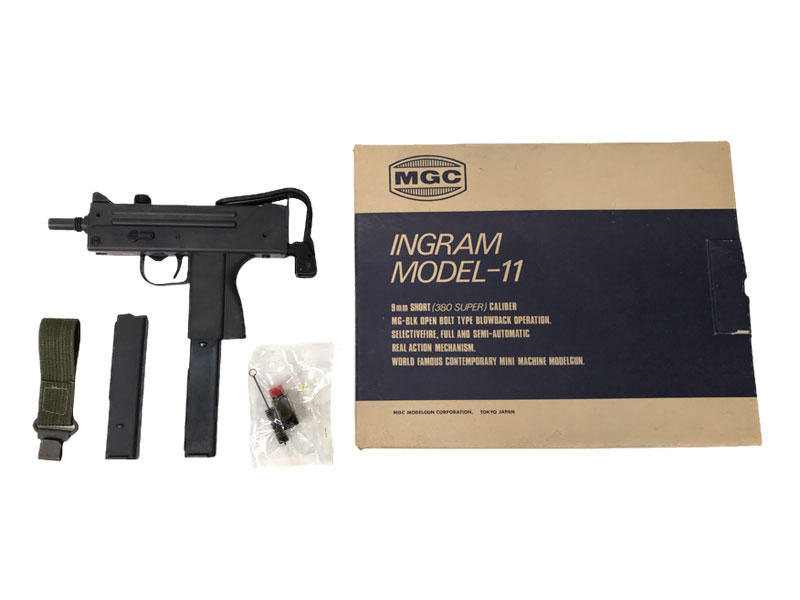 MGC] イングラムM11 MG-BLK ABS 発火モデルガン カート/サプレッサー欠