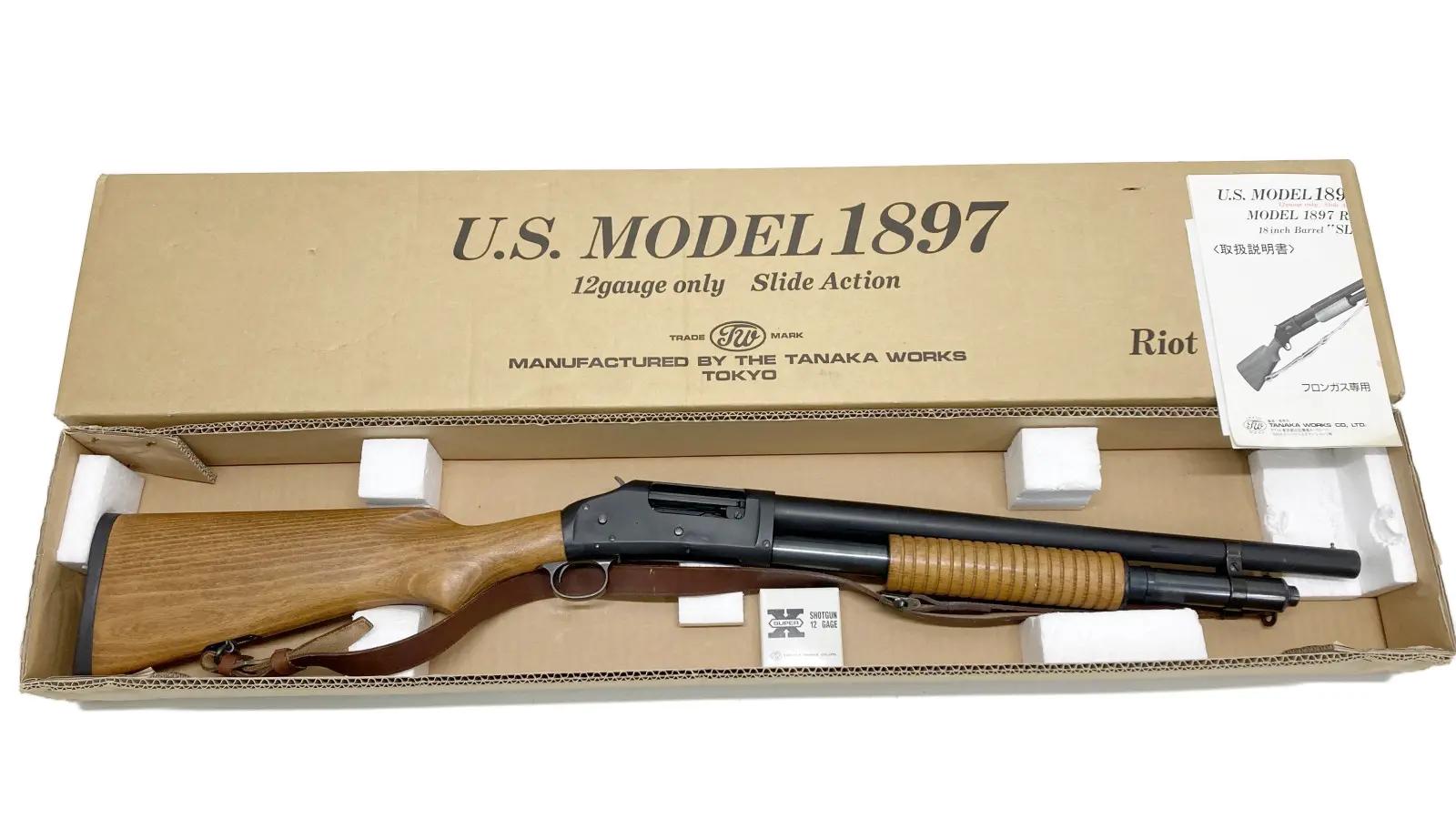 タナカ] U.S. M1897 トレンチガン ガスポンプアクション 修理痕あり