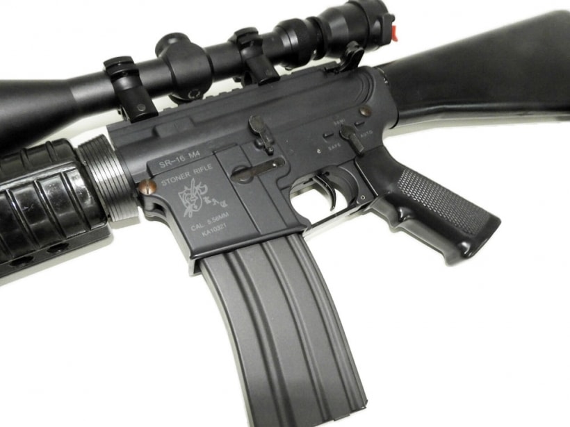 NB] ナイツ SR-16 M4カービン スコープカスタム ガンケース付