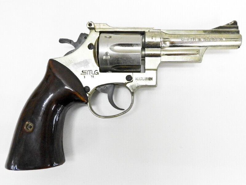 マルシン] S&W M19 .357マグナム 4インチ SMG 金属モデルガン 木製