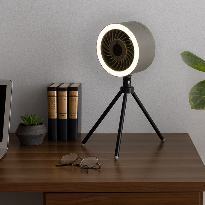 LEDライト付きポータブルファン | 家具・インテリア通販 【公式