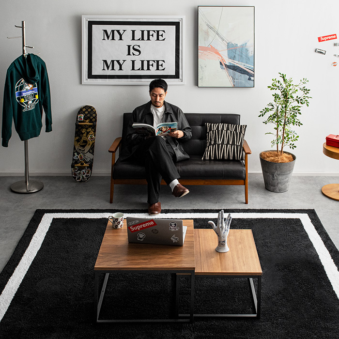 ストリート系ラグ FLEX RUG.(フレックスラグ)190×190cm | 家具