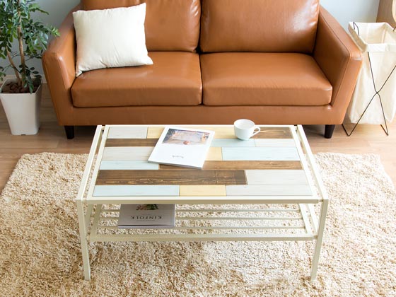 ヴィンテージ ウッド センターテーブル Zigt (ジグト) | 家具