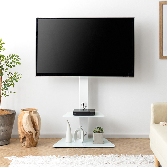 壁寄せテレビスタンド Varial(バリアル) 2段棚タイプ | 家具