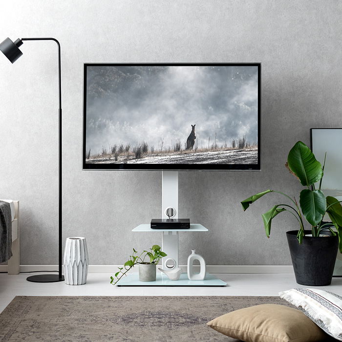 壁寄せテレビスタンド Varial(バリアル) 2段棚タイプ | 家具