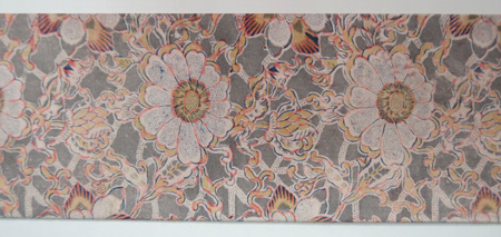 和更紗「籬に花唐草」名古屋帯