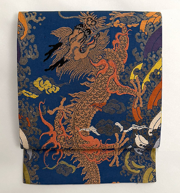 昇龍紋様唐織名古屋帯 88,000円(税込)帯25-10-28 | アンティーク着物の