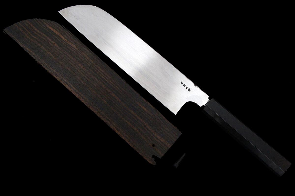 玄海正國 向米雄 伯鳳 伯井實 鎌型薄刃包丁 水焼本焼 八寸 富士波 満月