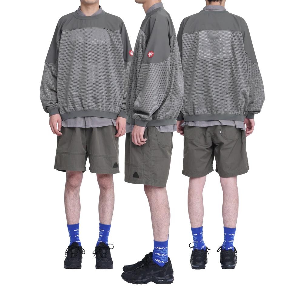C.E - Mesh Track Crew Neck Grey | ALTERFATE