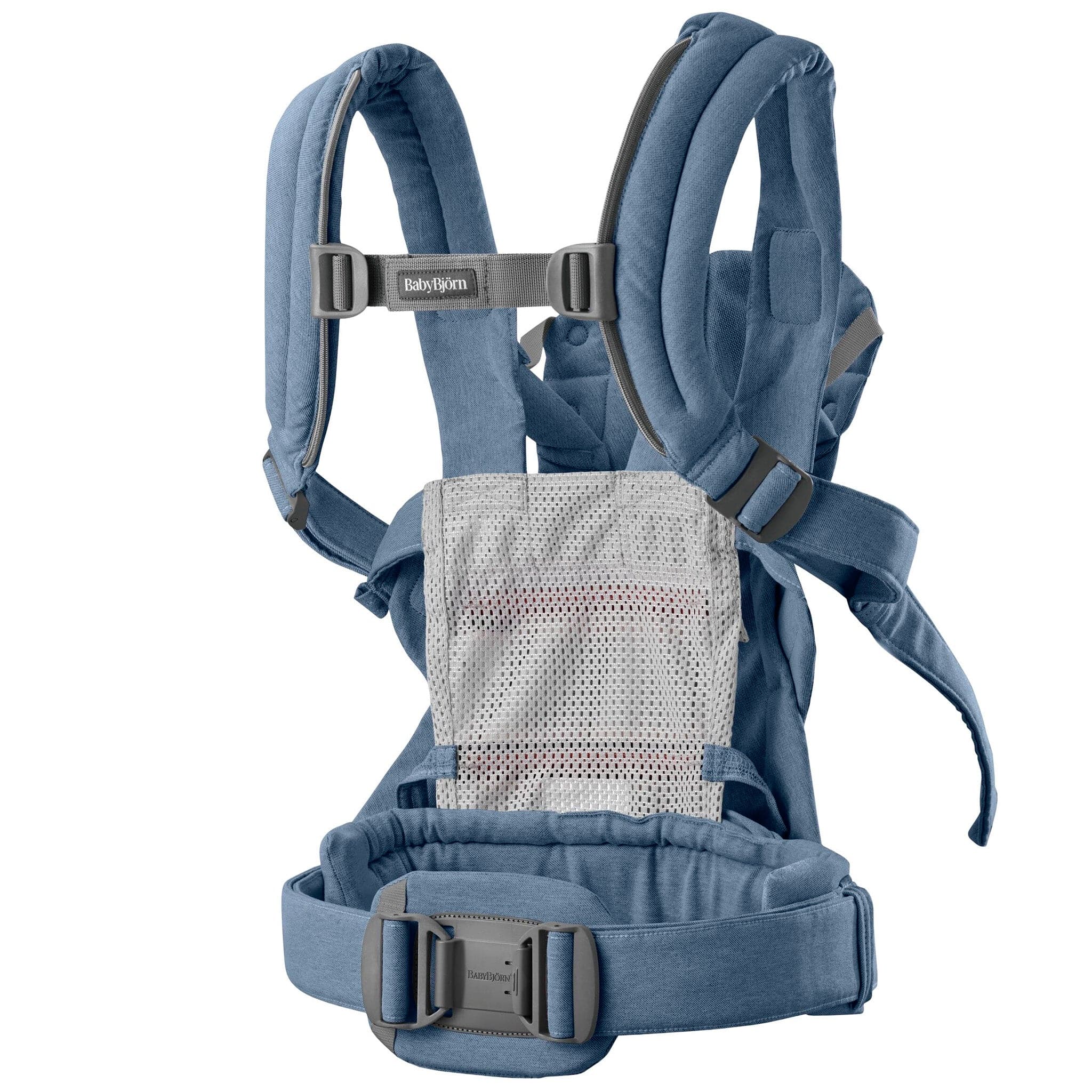 BabyBjörn Baby Carrier Harmony Woven Melange, Blue – Albee Baby
