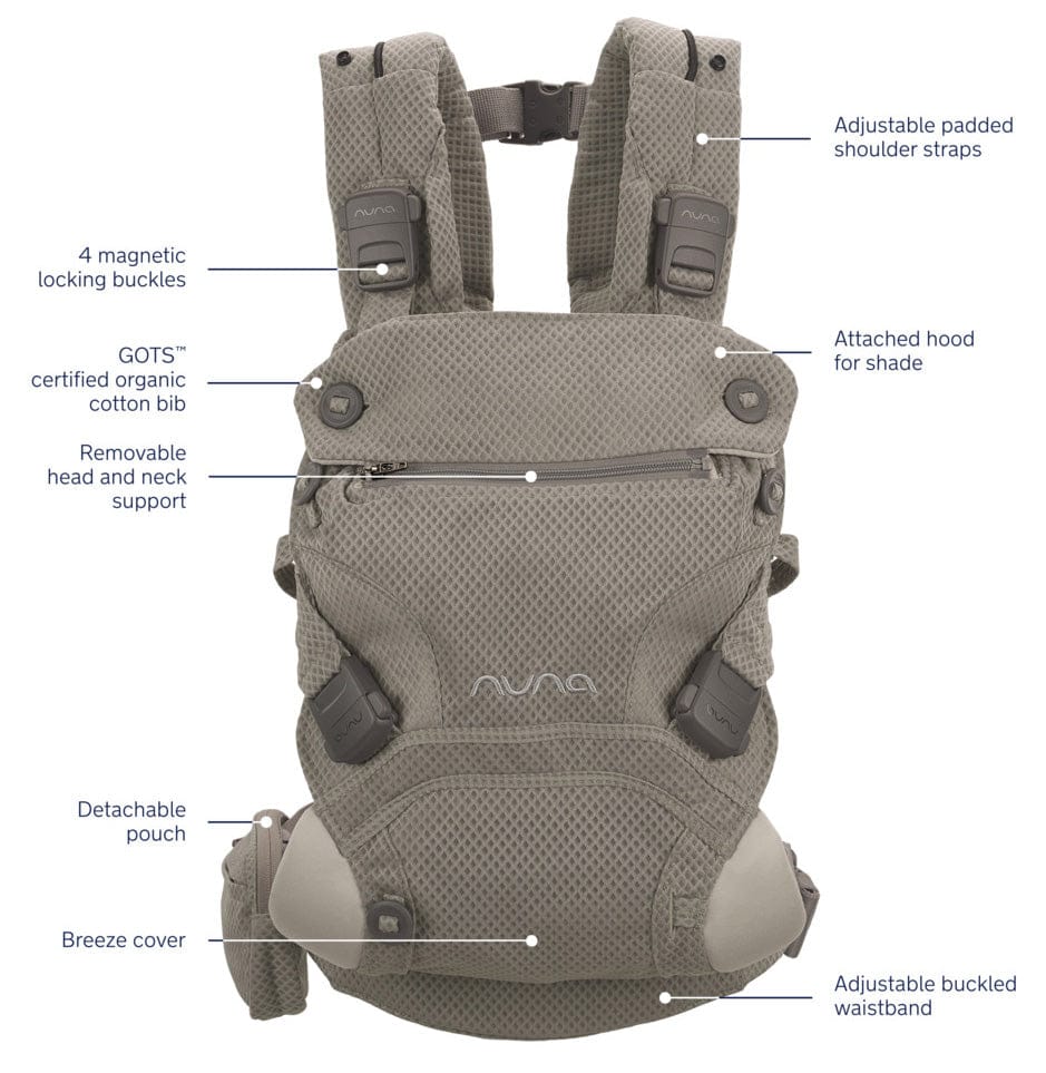 Nuna CUDL Clik 4 in 1 Baby Carrier - Fog – Albee Baby