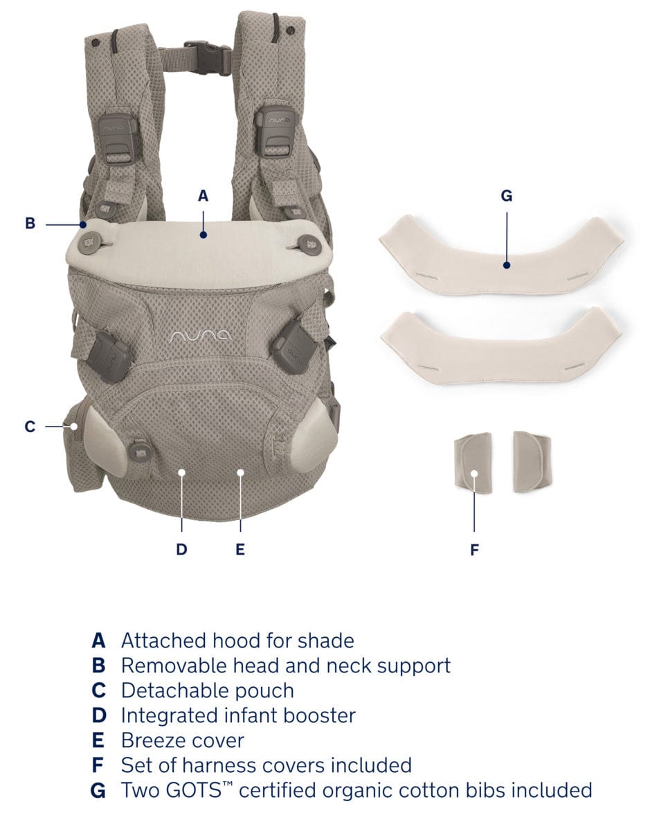 Nuna CUDL Clik 4 in 1 Baby Carrier - Fog – Albee Baby