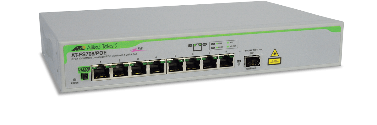 FS708/POE | Allied Telesis