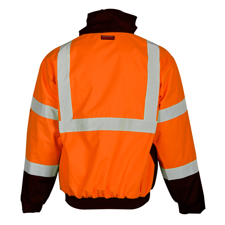 Orange Ripstop Fleece Lined Bomber Jacket | JS131-MD, JS131-LG