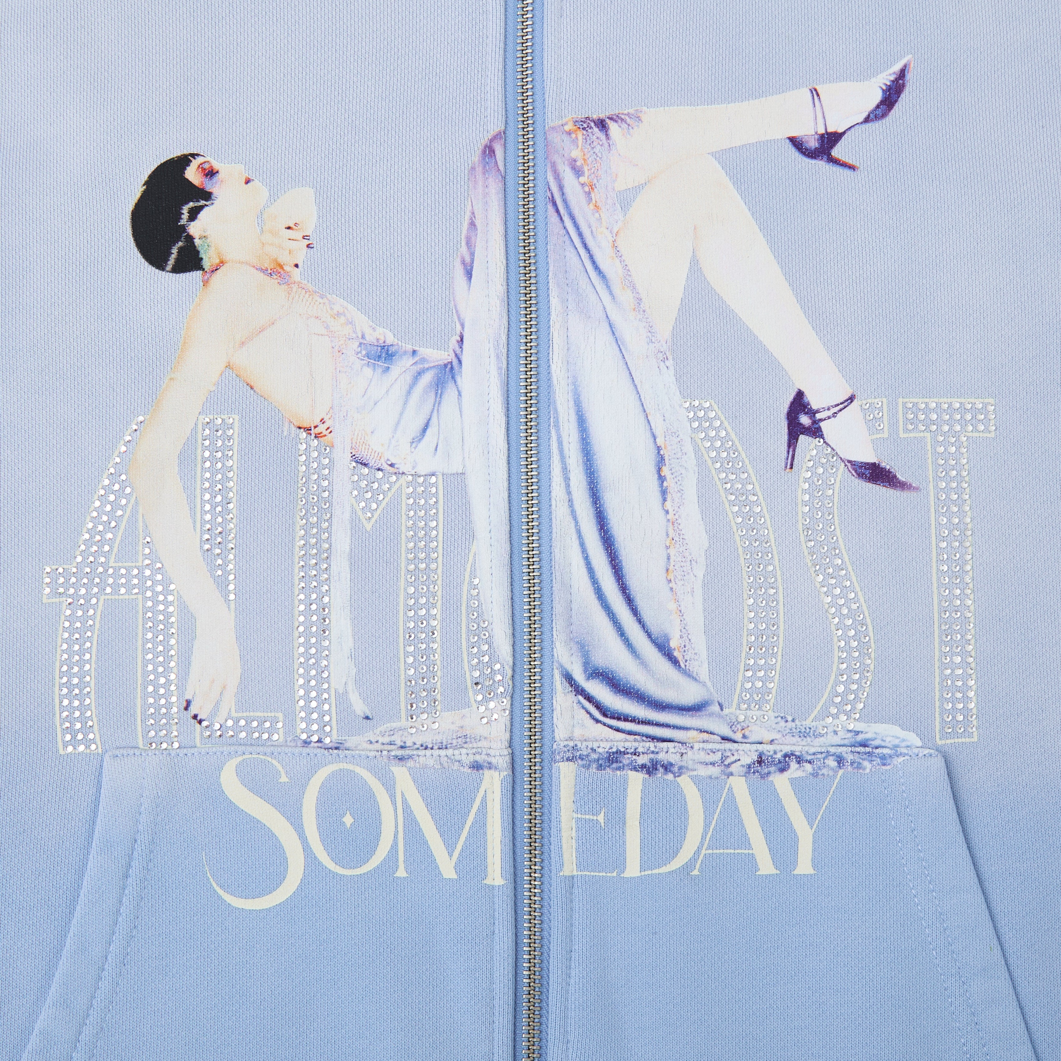 Highclass Zip-Up Hoodie - Sun Fade Blue – ALMOST SOMEDAY