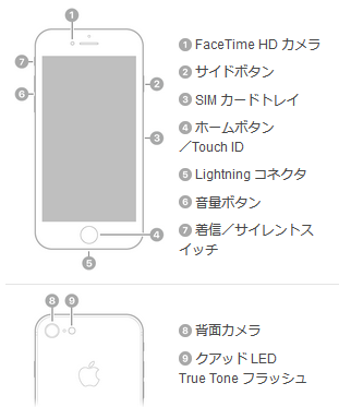 iPhone 8 / 8 Plus(第11世代アイフォーン)の説明と仕様 | iPod/iPad