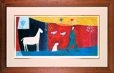 アノラスペンス 白い牛 シルクスクリーン アノラスペンス 白い牛