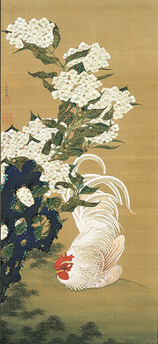 辻 画家 (鹿児島大学) の絵 二羽のニワトリ 辻 画家 (鹿児島大学) の絵