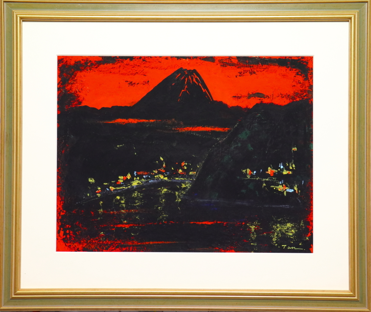 Flowers」(NO.2512) 6号F ケント紙(0.5ミリ厚)にアクリル絵の具不透明