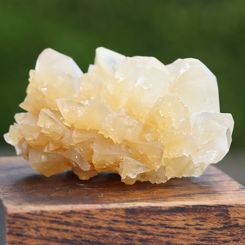 雲南省産イエローカルサイトクラスター-015水晶クラスター、天然石