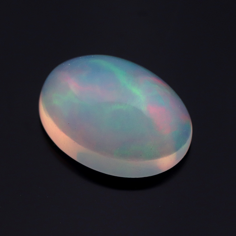 エチオピア産天然オパール（エチオピアンオパール） ルース-018水晶